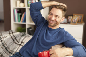 Energetic person after good sleep